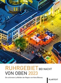 Abbildung von: Ruhrgebiet bei Nacht von oben 2023 - Klartext