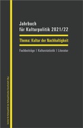 Cover: Jahrbuch f&uuml;r Kulturpolitik 2021/22 - transcript