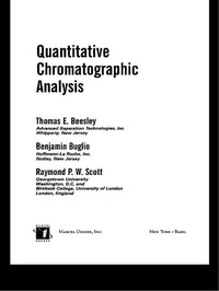 Abbildung von: Quantitative Chromatographic Analysis - CRC Press