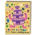 Cover: 6 Pack Barry Lee for Em & Friends Multi-layered Birthday Card - Em & Friends