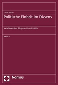 Cover: Politische Einheit im Dissens - Nomos
