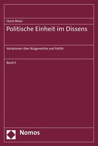 Abbildung von: Politische Einheit im Dissens - Nomos