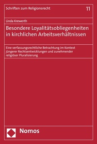 Abbildung von: Besondere Loyalitätsobliegenheiten in kirchlichen Arbeitsverhältnissen - Nomos