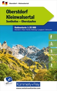 Abbildung von: Kümmerly+Frey Outdoorkarte Deutschland 1 Oberstdorf, Kleinwalsertal 1:35.000 - Hallwag Kümmerly+Frey