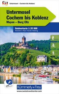 Abbildung von: Kümmerly+Frey Outdoorkarte Deutschland 21 Untermosel, Cochem bis Koblenz 1:35.000 - Hallwag Kümmerly+Frey