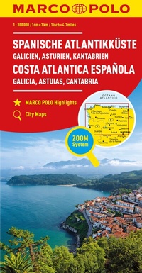 Abbildung von: MARCO POLO Regionalkarte Spanische Atlantikküste 1:300.000 - MARCO POLO ein Imprint von MAIRDUMONT