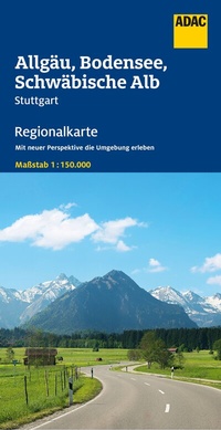 Abbildung von: ADAC Regionalkarte 15 Allgäu, Bodensee, Schwäbische Alb 1:150.000 - ADAC Kartografie ein Imprint von MAIRDUMONT