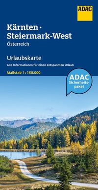 Abbildung von: ADAC Urlaubskarte Österreich 04 Kärnten, Steiermark-West 1:150.000 - ADAC Kartografie ein Imprint von MAIRDUMONT