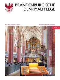 Abbildung von: Brandenburgische Denkmalpflege | Neue Folge - Geymüller Verlag für Architektur