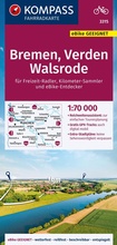 Bild: KOMPASS Fahrradkarte 3315 Bremen, Verden, Walsrode 1:70.000 - KOMPASS-Karten