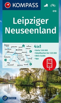 Abbildung von: KOMPASS Wanderkarte 818 Leipziger Neuseenland 1:50.000 - KOMPASS-Karten