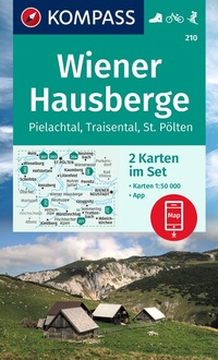 Abbildung von: KOMPASS Wanderkarten-Set 210 Wiener Hausberge, Pielachtal, Traisental (2 Karten) 1:50.000 - KOMPASS-Karten