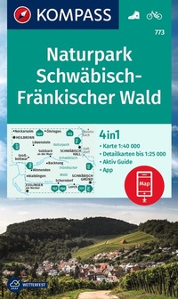 Abbildung von: KOMPASS Wanderkarte 773 Naturpark Schwäbisch-Fränkischer Wald 1:40.000 - KOMPASS-Karten