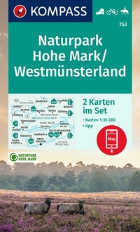 Abbildung von: KOMPASS Wanderkarten-Set 753 Naturpark Hohe Mark / Westmünsterland (2 Karten) 1:35.000 - KOMPASS-Karten