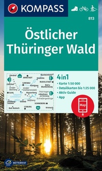 Abbildung von: KOMPASS Wanderkarte 813 Östlicher Thüringer Wald 1:50.000 - KOMPASS-Karten