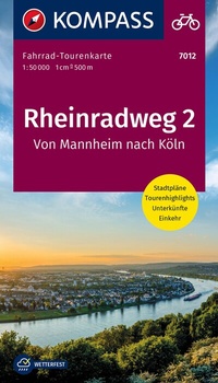 Abbildung von: KOMPASS Fahrrad-Tourenkarte Rheinradweg 2, von Mannheim nach Köln 1:50.000 - KOMPASS-Karten