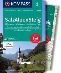 Abbildung von: KOMPASS Wanderführer SalzAlpenSteig, Chiemsee, Königssee, Hallstätter See, 40 Touren mit Extra-Tourenkarte - KOMPASS-Karten