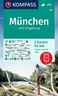 Abbildung von: KOMPASS Wanderkarten-Set 184 München und Umgebung (2 Karten) 1:50.000 - KOMPASS-Karten