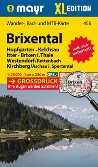 Abbildung von: Mayr Wanderkarte Brixental XL 1:25.000 - WALTER MAYR VERLAG