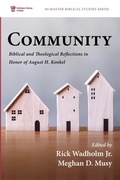Cover: Community - Wipf & Stock Publishers