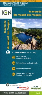 Abbildung von: Vosges - Traversee des Vosges GR5 - GR53: 89032 - Institut Geographique National