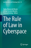 Cover: The Rule of Law in Cyberspace - Springer