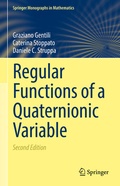 Cover: Regular Functions of a Quaternionic Variable - Springer