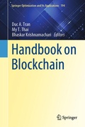 Cover: Handbook on Blockchain - Springer