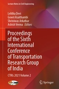 Cover: Proceedings of the Sixth International Conference of Transportation Research Group of India - Springer