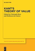 Cover: Kant's Theory of Value - De Gruyter