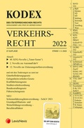 Cover: KODEX Verkehrsrecht 2022 - inkl. App - LexisNexis Verlag ARD ORAC GmbH