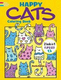 Enlarge image Cover: Happy Cats Coloring Book/Happy Cats Color by Number - Dover Publications Inc.