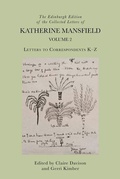 Cover: Edinburgh Edition of the Collected Letters of Katherine Mansfield, Volume 2 - Edinburgh University Press