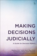 Cover: Making Decisions Judicially - Hart Publishing