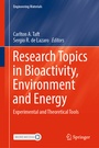 Cover: Research Topics in Bioactivity, Environment and Energy - Springer