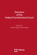 Cover: Decisions of the Federal Constitutional Court - Nomos