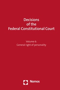 Abbildung von: Decisions of the Federal Constitutional Court - Nomos