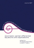 Cover: Stochastic Partial Differential Equations and Applications - CRC Press