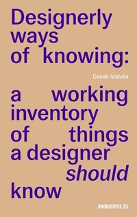 Enlarge image Cover: Designerly ways of knowing - Onomatopee