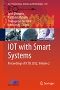 Cover: IOT with Smart Systems - Springer