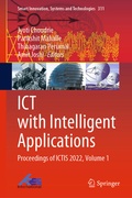 Cover: ICT with Intelligent Applications - Springer