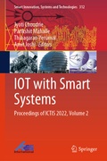 Cover: IOT with Smart Systems - Springer