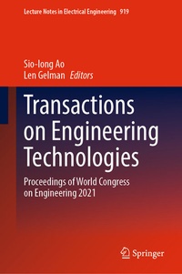 Enlarge image Cover: Transactions on Engineering Technologies - Springer