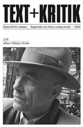 Cover: Alban Nikolai Herbst - Edition Text + Kritik