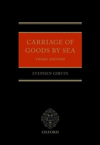 Abbildung von: Carriage of Goods by Sea - OUP eBook