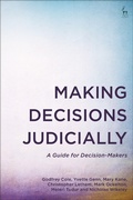 Cover: Making Decisions Judicially - Hart Publishing