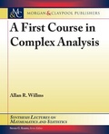 Cover: A First Course in Complex Analysis - Morgan & Claypool Publishers