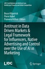 Cover: Antitrust in Data Driven Markets & Legal Framework for Influencers, Native Advertising and Control over the Use of AI in Marketing - Springer