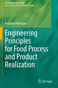 Cover: Engineering Principles for Food Process and Product Realization - Springer