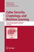 Cover: Cyber Security, Cryptology, and Machine Learning - Springer